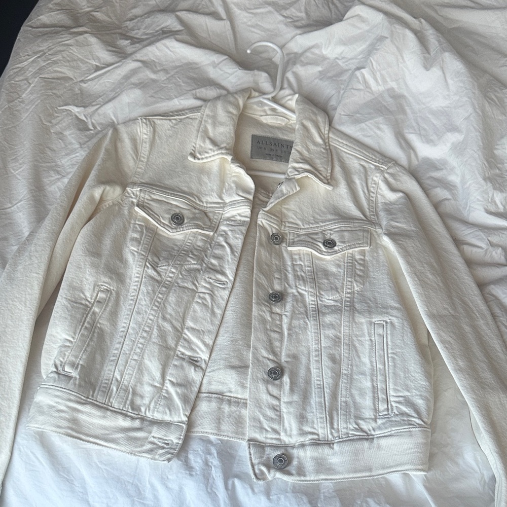 All Saints Off-White Denim Jacket